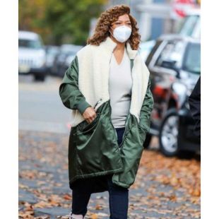 QUEEN LATIFAH THE EQUALIZER 2021 GREEN COAT