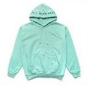 hoodie in Pastel Aqua