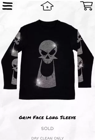 Grim Face Slumpy Kev long sleeve