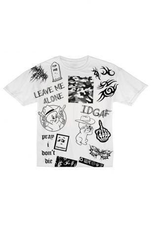 LEAVE ME ALONE White Tee