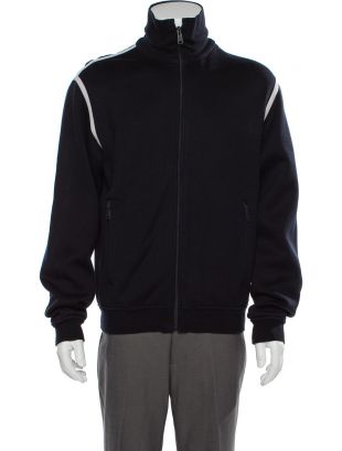 PRADA Mock Neck Long Sleeve Sweatshirt