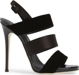 Giuseppe Zanotti laniÃ¨res bride arriÃ¨re sandales velours & satin noir 36.5 authnib$ 695  | eBay