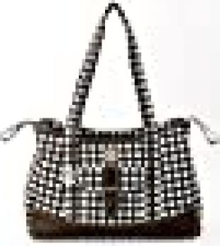 Kalencom Heavenly Dots Week-Ender Bag, Chocolate/Blue