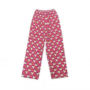 The pink Hello Kitty print pants worn by Peter Parker (Tom Holland) in the  movie Spider-Man: Homecoming