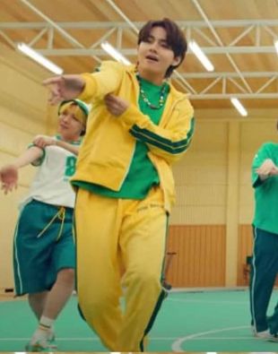 pics Foto Taehyung Mv Butter yellow tracksuit for men of kim