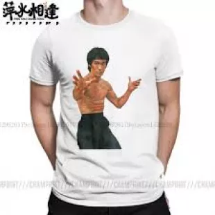 Bruce Lee Kung Fu Tee in white
