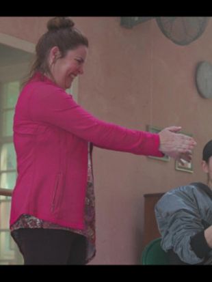 Donna Lynne Feel The Beat Pink Jacket