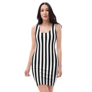 the nanny striped dress