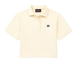 CROPPED TERRY CLOTH POLO