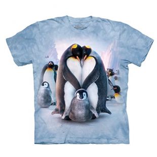 The Mountain Shirt Penguin Heart Arktis Pinguin Herz Familie Blau Neu #35095