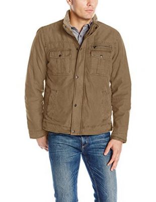 Levi's - Levi's Men's Washed Cotton Two Pocket Sherpa Lined Trucker ...