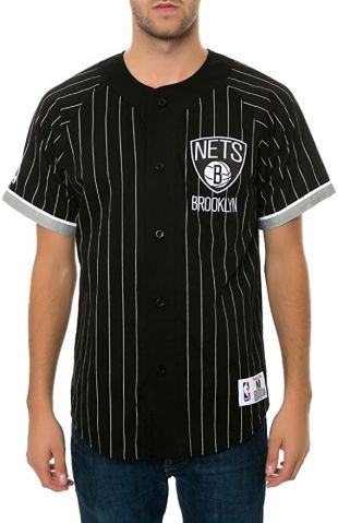 Men's Brooklyn Nets SS Buttondown Jersey