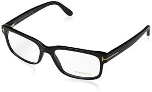 Tom Ford Rectangular Eyeglasses TF5313 001 Shiny Black 55mm FT5313