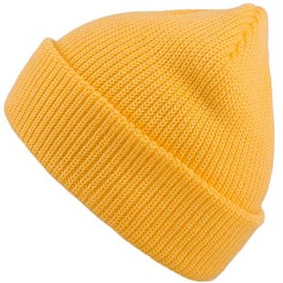 MaxNova Yellow Beanie Hat for Women and Men - Winter Warm Knit Hats Plain Thick Skull Cap (Fresh Yellow)