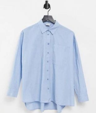 Chemise popeline bleue