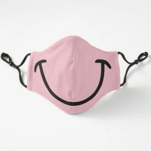 Masque Smiley - Couleur Rose Masque