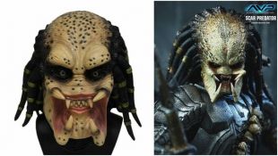 Alien Predator Masque Latex Adultes Déguisement Thème Costume Fête AVP film cosplay halloween réaliste de haute qualité
