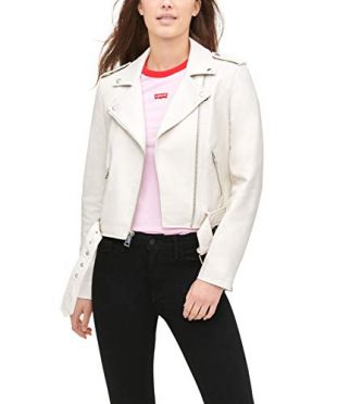 Levi's - Levi's Women's Faux Leather Belted Motorcycle Jacket (Standard ...