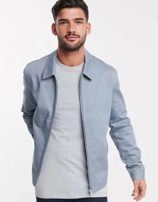 Asos - harrington jacket in light blue