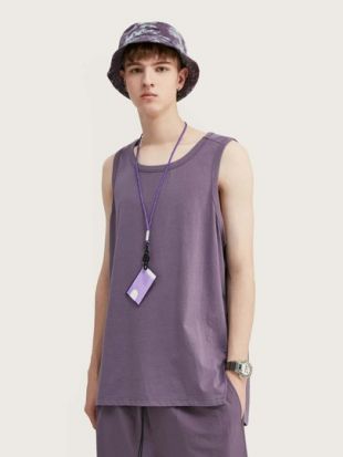 Top sans manches asymétrique