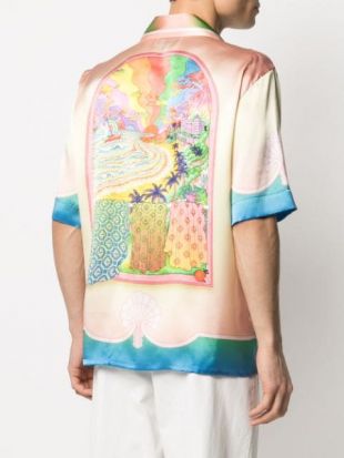 Chemise En Soie à Manches Courtes