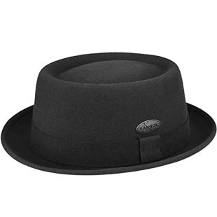Kangol LiteFelt Pork Pie Black, Large