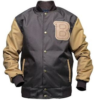 Hotline Miami Appealing Flight Varsity Parachute Cordura Jacket - S Brown