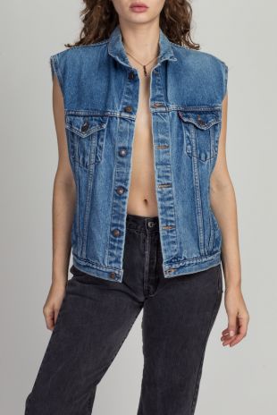 80s Levi’s Denim Vest - Moyen