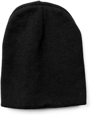 Everything Black 9" Skull Cap Beanie That Will Fit Your Head Perfect Black
