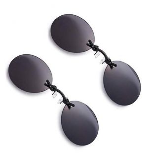 ploplo - 2 Pack Retro Round Clip On Nose glasses Matrix Morpheus Movie ...