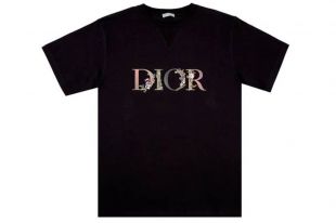 Dior Flowers Embroidered T-shirt