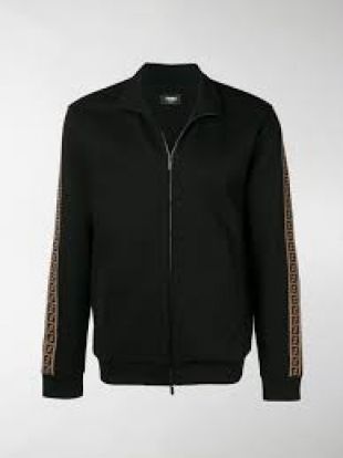 Zipped Logo Stripe Track Jacket