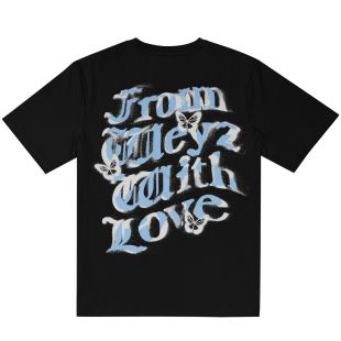 T-shirt noir butterfly weyz
