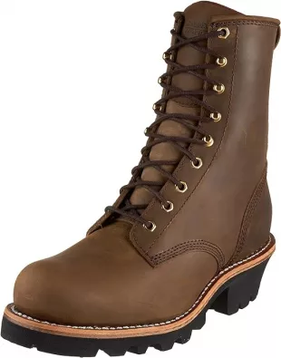 Men's 8" Insulated Steel Toe EH Logger Boots