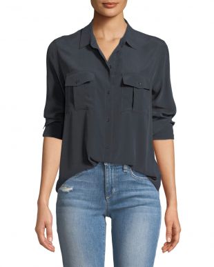 Rails - Rhett Button-Front Long-Sleeve Pocket Shirt