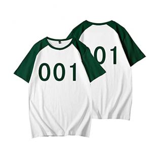 The t-shirt of Player 001 / Oh Il-Nam (Yeong-su Oh) in the series