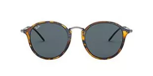 RB2447 Round Sunglasses, Spotted Blue Havana/Blue, 49 mm