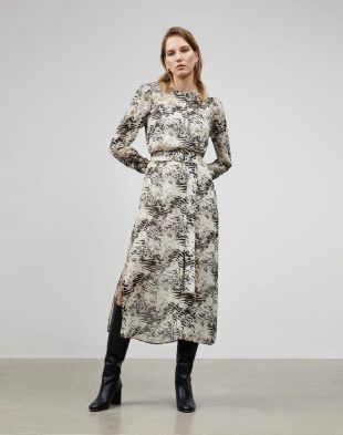 Graphite Print Neilson Dress