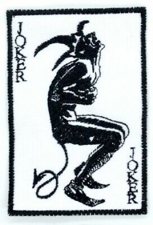 Batman Joker Card The Dark Knight No 2 Embroidered Patch Black Heath Ledger  | eBay