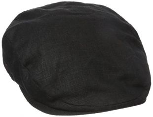 Stetson Men's Linen Ivy Cap, Black, Medium