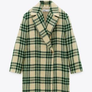 Zara - Zara Oversized Plaid Coat