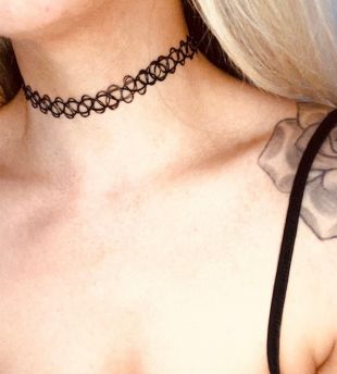 Collier en plastique Nostalgia Choker des années 90  Kawaii