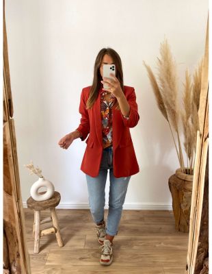 Blazer brique Loumaé