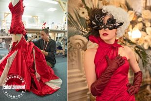 Cruella Deville Réplique Robe Rouge Robe Cosplay film 2021 | Etsy