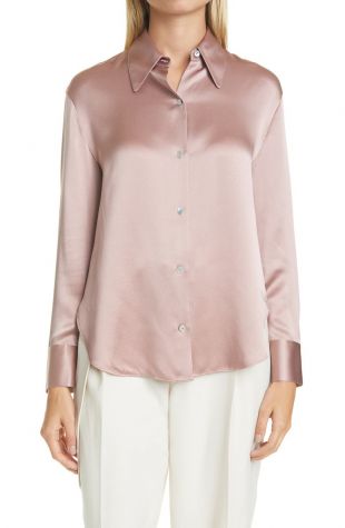 vince - Silk Shaped Collar Blouse