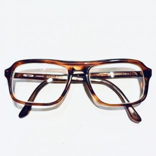Lunettes rectangle tortue vintage des années 80