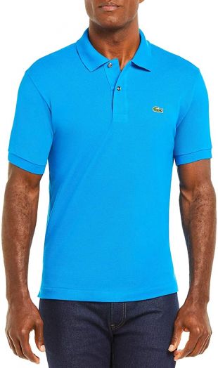 Lacoste Men's Short Sleeve L.12.12 Pique Polo Shirt, Electric Blue, XL