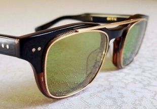 Eyewear "Kasbah" women's sunglasses Titane Noir / Gold 18 cts