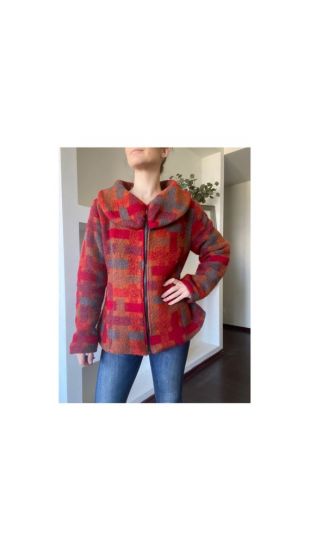 Cosy wool zip up blazer manteau court pour femmes