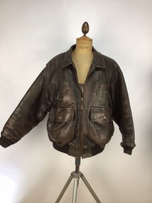 Avirex USA 1980s Type G 1 leather flying jacket
